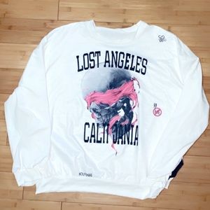 Graphic white California sweatshirt